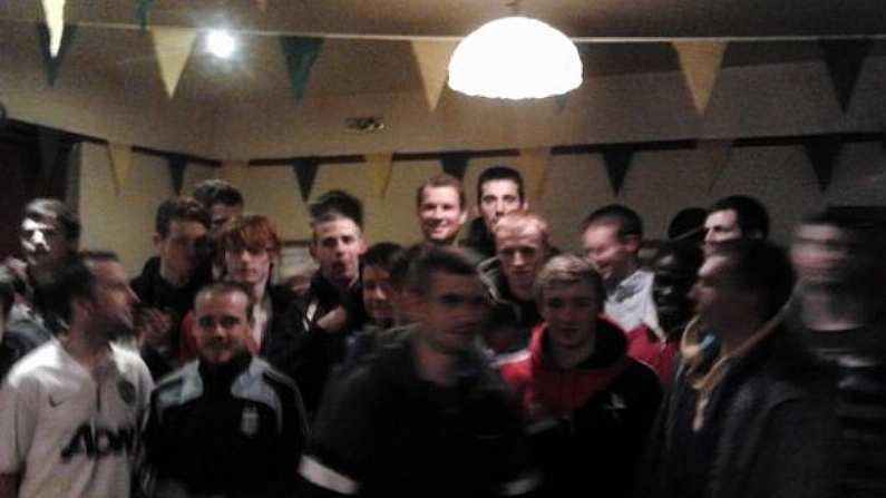 Former Arsenal keeper Jens Lehmann gave a Louth GAA side a motivational talk before their Intermediate club final.