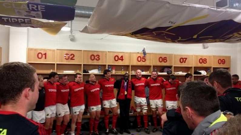 David Rudisha In The Munster Dressing Room.