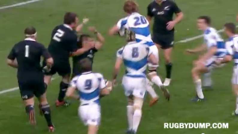 David Denton Puts Richie McCaw on his Backside