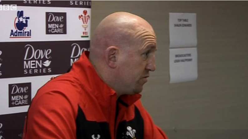 Welsh Coach Shaun Edwards Gets Heated With A New Zealand Journalist.