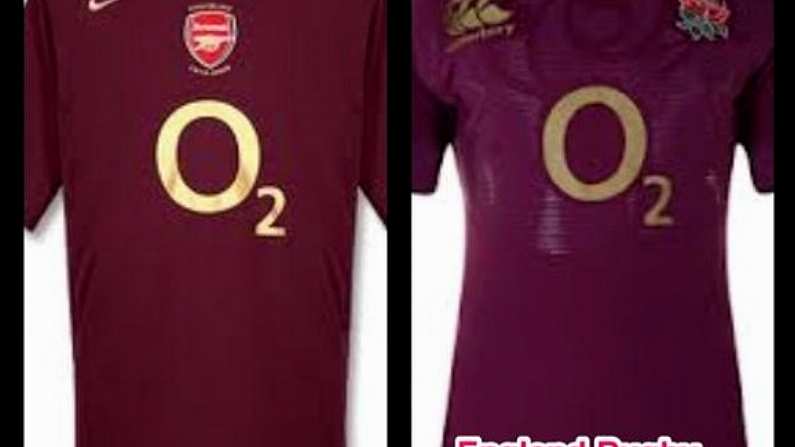 Spot The Difference: Arsenal And England Kits.