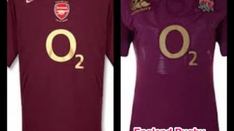Spot The Difference: Arsenal And England Kits.