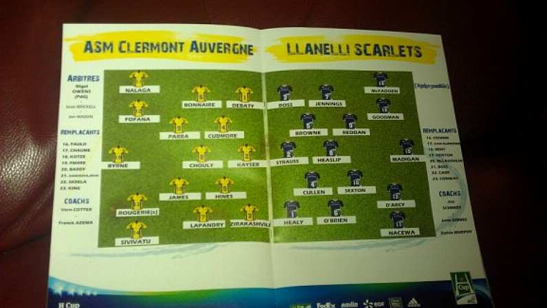 Clermont Beat Leinster Despite Thinking They Were Playing The Llanelli Scarlets.