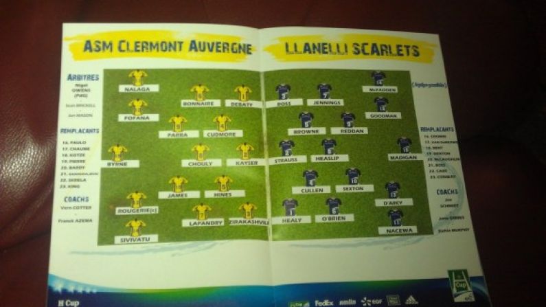 Clermont Beat Leinster Despite Thinking They Were Playing The Llanelli Scarlets.