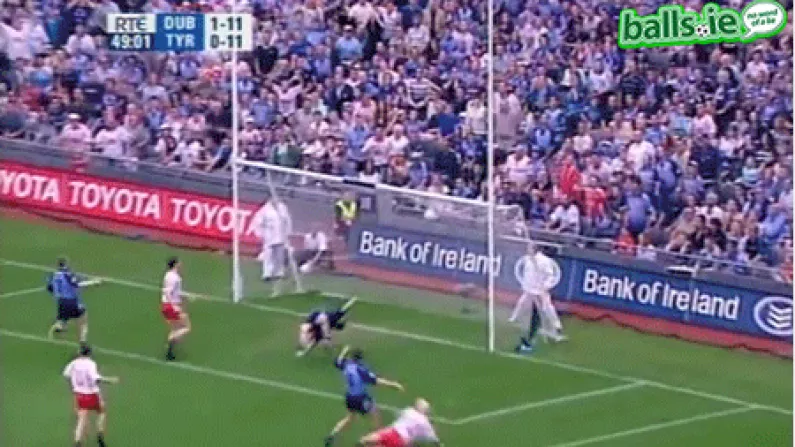 Retro GIF: Eoin Mulligan's Golazo For Tyrone Against Dublin in 2005.