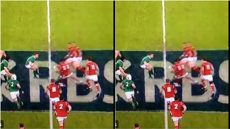 Watch: Replays Show Forward Pass In Opening Wales Try