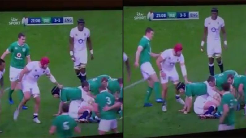 Watch: England Fans Unhappy As Sexton Kick On Haskell Goes Unnoticed