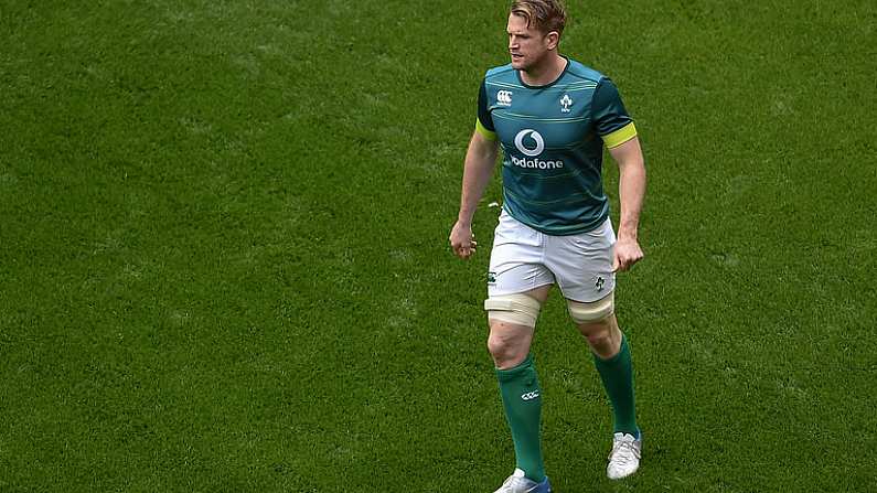 17 March 2017; Jamie Heaslip of Ireland during their captain's run at Aviva Stadium in Lansdowne Road, Dublin. Photo by Eoin Noonan/Sportsfile