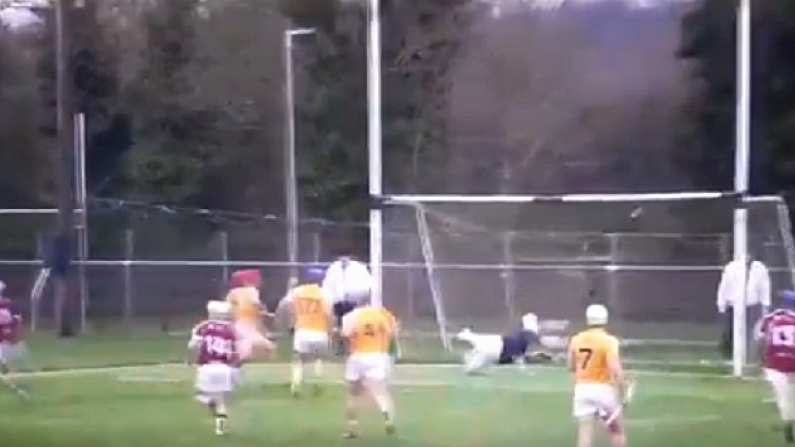 Watch: Antrim 'Keeper Makes Preposterous Save From Point-Blank Range