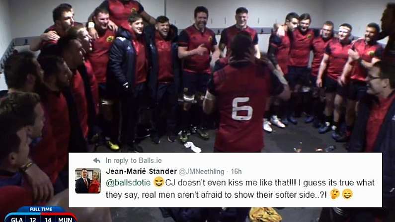 Explaining Peter O'Mahony And CJ Stander's Post-Match Kiss