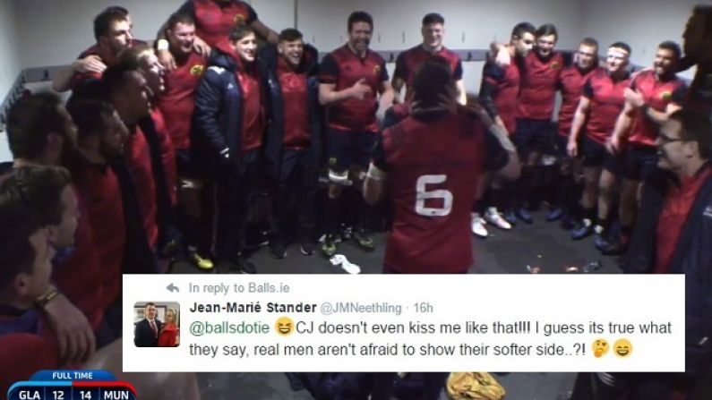 Explaining Peter O'Mahony And CJ Stander's Post-Match Kiss