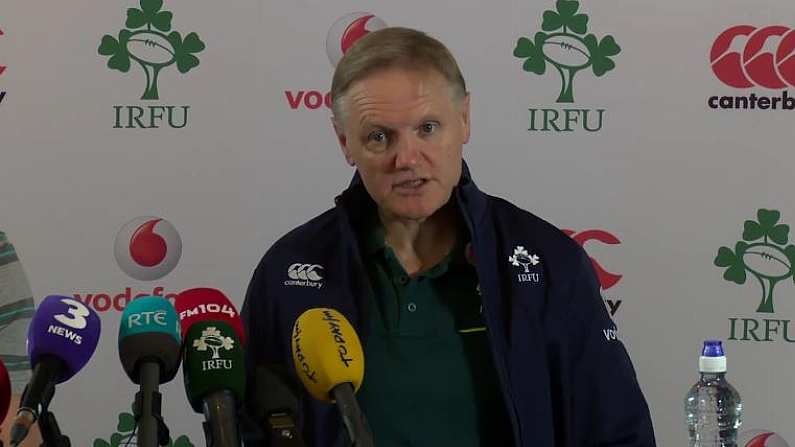 Joe Schmidt Explained Why He Has Made Changes To The Ireland Team