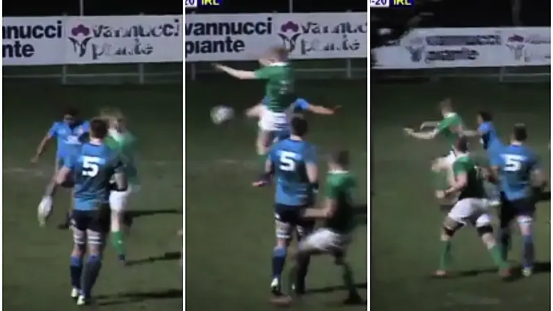 Watch: Irish Charge-Down Try Prompts Hilarious Response From Italian Commentator In Under 20 Game