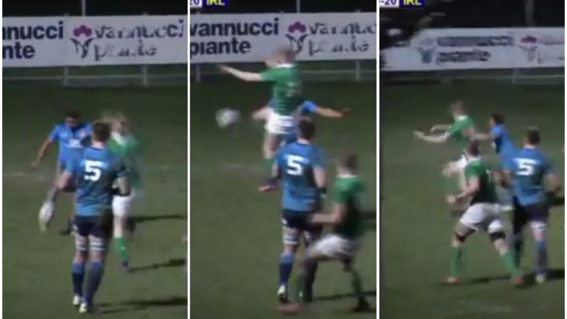 Watch: Irish Charge-Down Try Prompts Hilarious Response From Italian Commentator In Under 20 Game