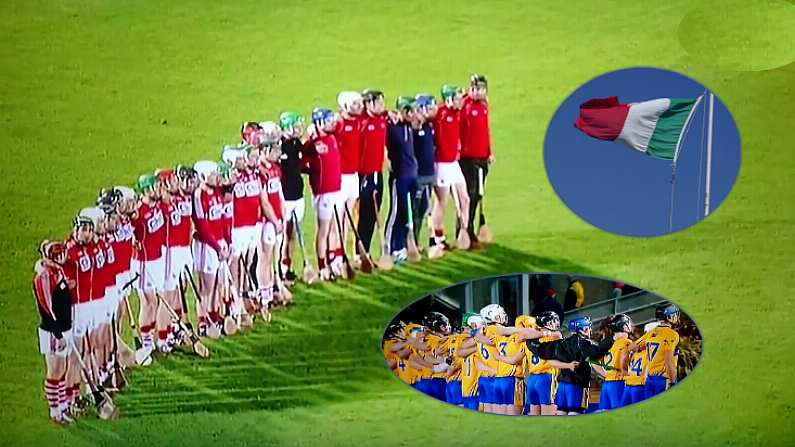 Watch: Crowd Breaks Arse Laughing As Wrong Anthem Plays Before Cork v Clare League Game