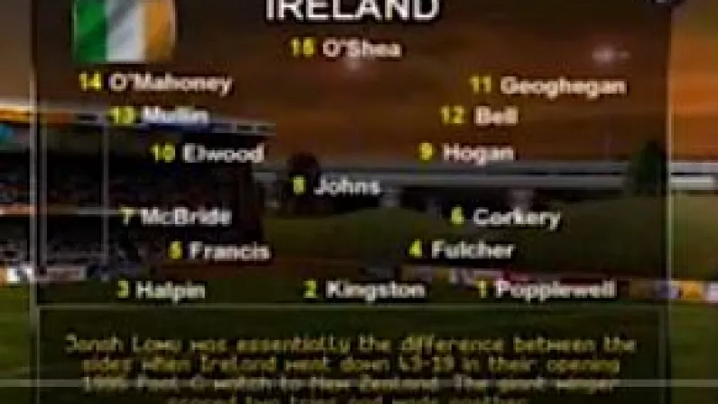 Bad Omen For Ireland As "Jonah Lomu Rugby" Poor Form Continues