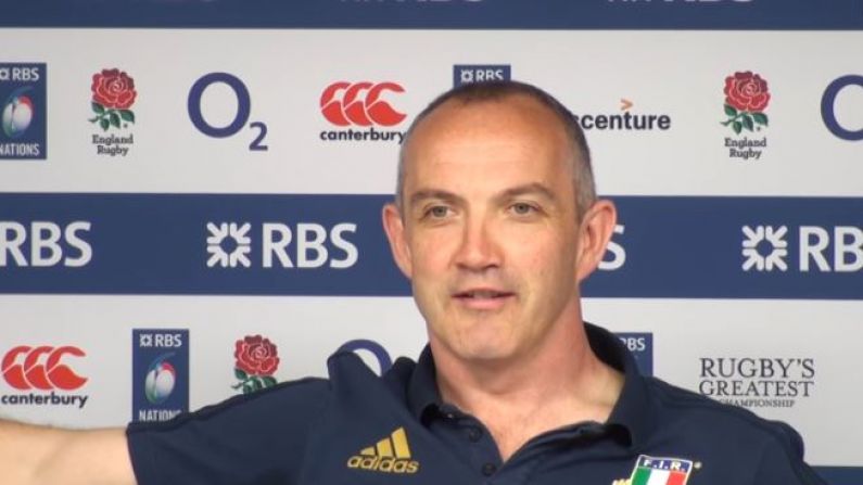 "Please Listen And Don't Think I'm Mad!" - Conor O'Shea Outlines How Italy Decided On Tactics