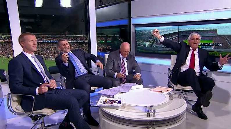 The Reaction In The RTÉ Studio Joe Canning's Point Was Brilliant