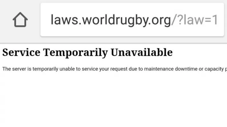 The World Rugby Laws Website Crashed During Chaotic Lions Finale