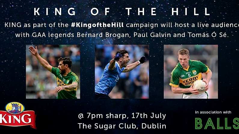 Join Us For A Brilliant Night Of GAA Talk At The Sugar Club Next Monday