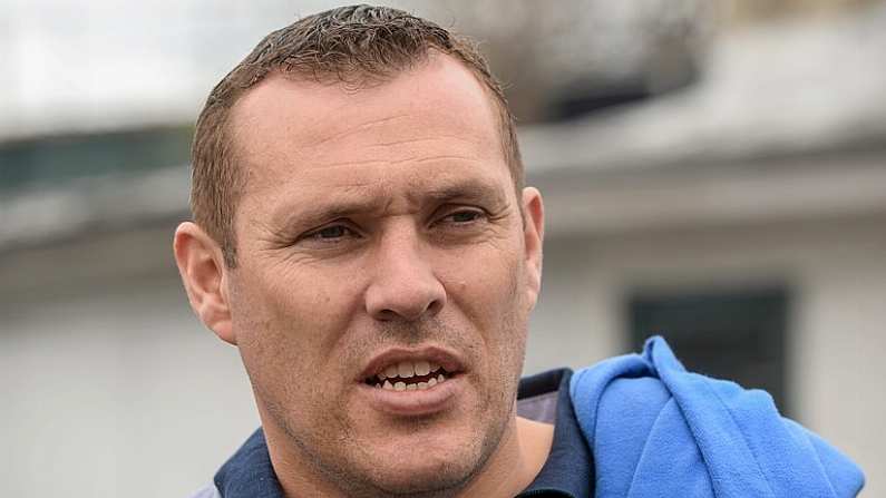 4 May 2014; Former Dublin footballer Ciaran Whelan before the game. Connacht GAA Football Senior Championship Preliminary Round, New York v Mayo, Gaelic Park, Bronx, New York, USA. Picture credit: Pat Murphy / SPORTSFILE