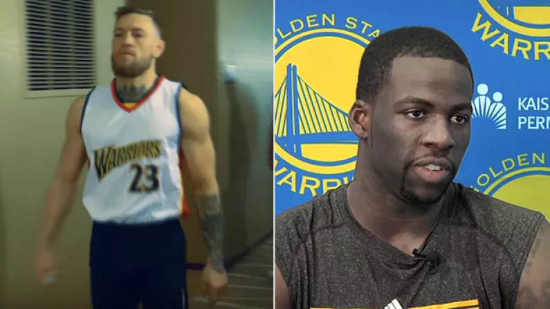 Draymond Green Tells Conor McGregor to Take off Warriors Jersey on