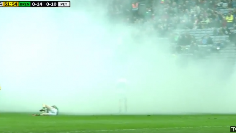 Surreal Scenes At Croker As Smoke Bomb Unleashed During Hogan Cup Final