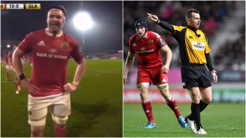 Watch: Munster's Billy Holland Hits Critical Nigel Owens With All-Time Great Comeback
