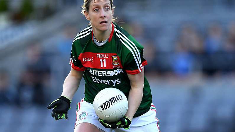 25 March 2017; Cora Staunton of Mayo during the Lidl Ladies Football National League Round 6 match between Dublin and Mayo at Croke Park, in Dublin. Photo by Brendan Moran/Sportsfile