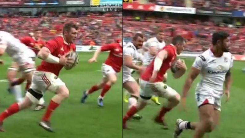 Peter O'Mahony Sets Up Wonderful Munster Try With Comically Subtle Dummy