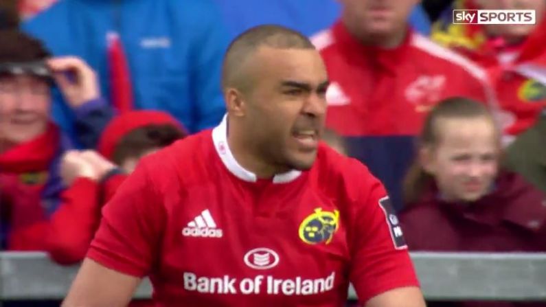 Watch: A Very Vocal Simon Zebo Was Mic'd Up For Munster Vs Ulster