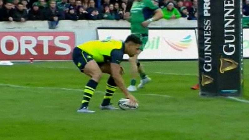 Watch: Adam Byrne Turns On The Burners For Blistering Intercept Try Vs Connacht