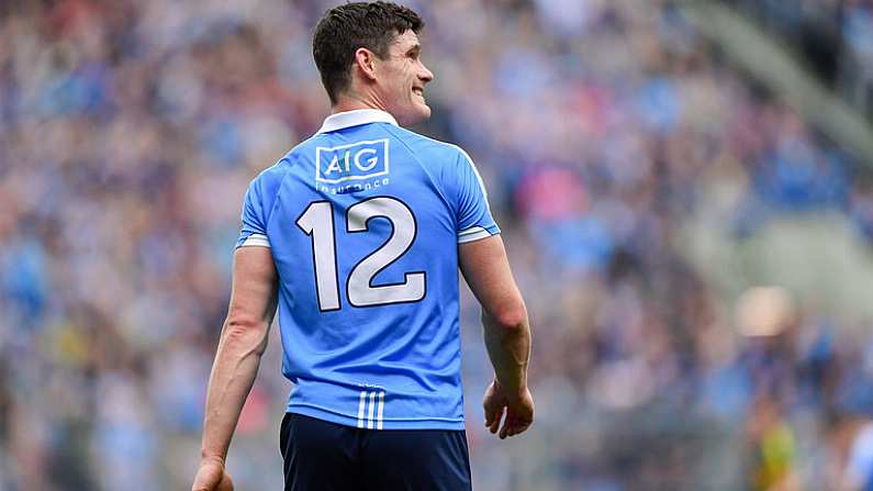 9 April 2017; Diarmuid Connolly of Dublin during the Allianz Football League Division 1 Final between Dublin and Kerry at Croke Park in Dublin. Photo by Ramsey Cardy/Sportsfile