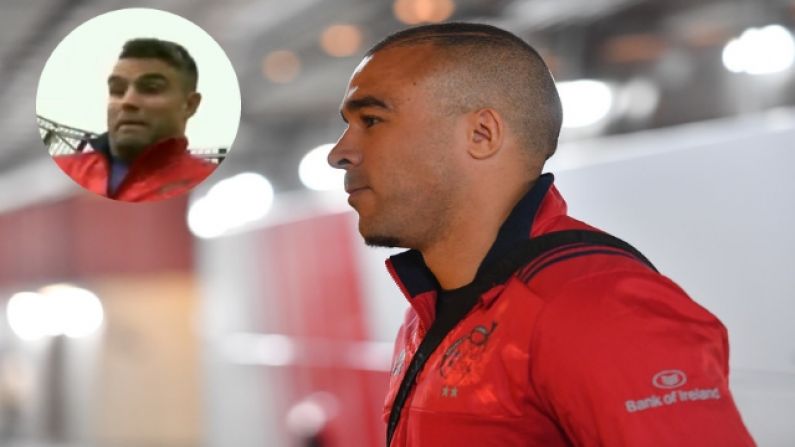 Watch: Simon Zebo Hits BT Sport Reporter With Ball Aimed For Conor Murray
