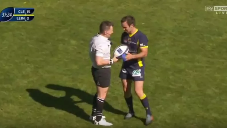 Watch: Nigel Owens Was Having None Of Parra's Attempt To Sneakily Steal Yards On A Penalty