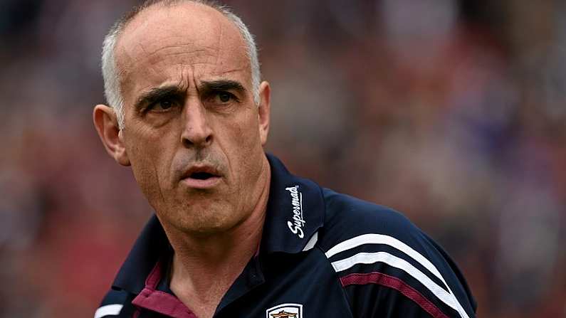 6 September 2015; Galway manager Anthony Cunningham ahead of the game. GAA Hurling All-Ireland Senior Championship Final, Kilkenny v Galway, Croke Park, Dublin. Picture credit: Stephen McCarthy / SPORTSFILE