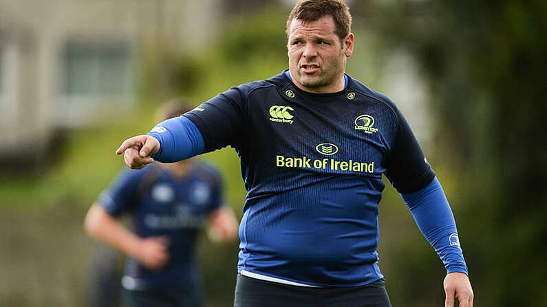 3 April 2017; Mike Ross of Leinster during squad training at Rosemount in Belfield, UCD, Dublin. Photo by Piaras O Midheach/Sportsfile