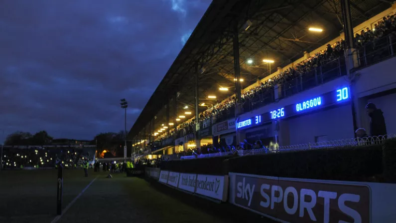 Surreal Scenes As Blackout Halts Leinster-Glasgow Game