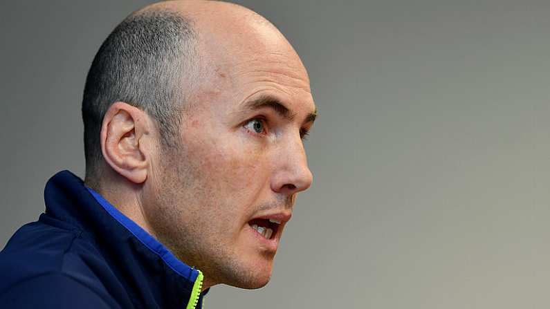 2 January 2017; Leinster backs coach Girvan Dempsey during a press conference at Leinster Rugby Headquarters in UCD, Dublin. Photo by Ramsey Cardy/Sportsfile