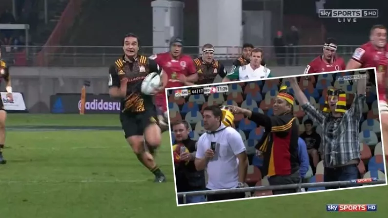 Watch: James Lowe 'Almost Takes The Mickey' With Superb Footwork For Chiefs Try