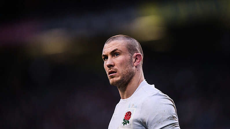 18 March 2017; Mike Brown of England during the RBS Six Nations Rugby Championship match between Ireland and England at the Aviva Stadium in Lansdowne Road, Dublin. Photo by Stephen McCarthy/Sportsfile