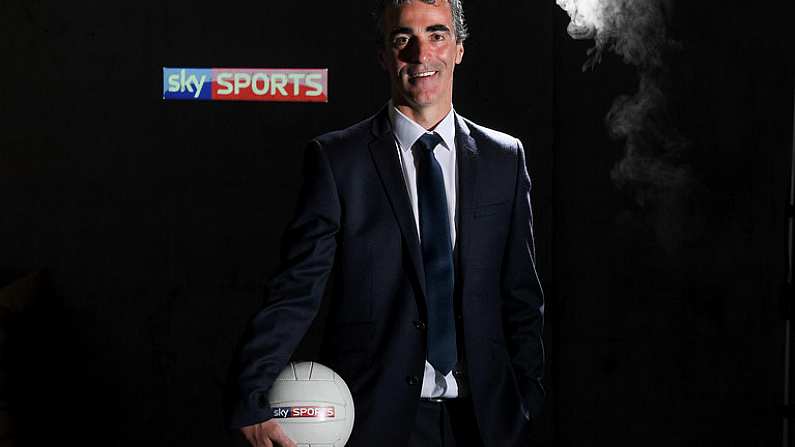 16 May 2017; Sky Sports has announced details of it's biggest and most comprehensive season of GAA coverage yet. Sky Sports will broadcast 14 (out of 20) exclusive fixtures with Dublins opening fixture on June 3rd in the Leinster Championship quarter-final acting as the curtain-raiser as they attempt to land a hat-trick of All-Ireland titles. Sky Sports will have expert analysis from Jim McGuinness, Peter Canavan, James Horan, Jamesie OConnor, JJ Delaney, Ollie Canning and many more, including new addition to the analysis team, Monaghan football legend Dick Clerkin. Pictured at the announcement in Croke Park is Jim McGuinness. Photo by Brendan Moran/Sportsfile