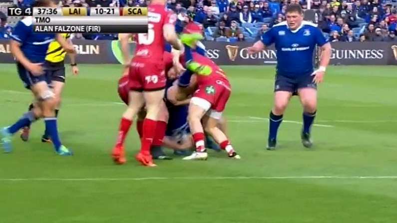 Watch: Scarlets Winger Sees Red For Reckless, Stupid Tackle On Garry Ringrose