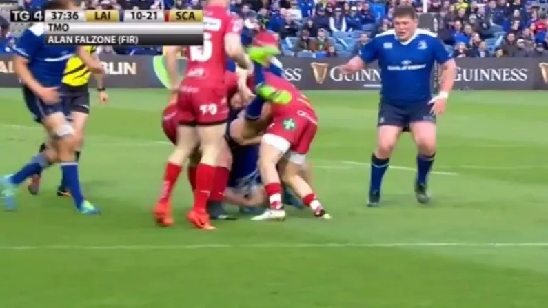 Watch: Scarlets Winger Sees Red For Reckless, Stupid Tackle On Garry Ringrose