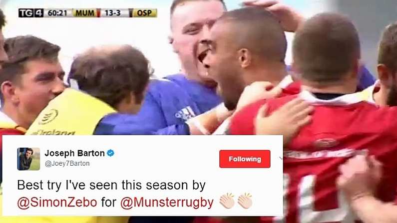 Watch: Munster Take The Roof Off Thomond With Astonishing Try From Own 22