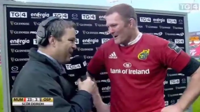 Donnacha Ryan Slags Marcus Horan For Not Having Any Gaeilge In Oustanding TG4 Interview