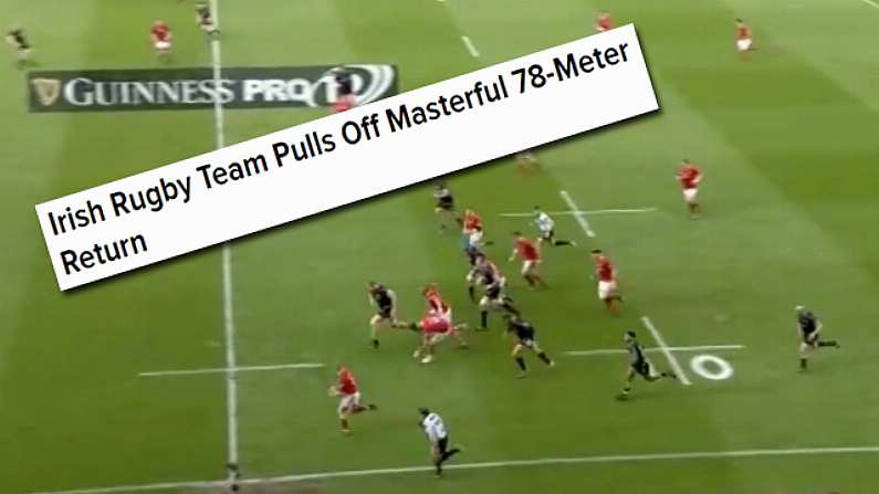 We're Loving The American Take On Munster's Sensational Team Try Vs Ospreys