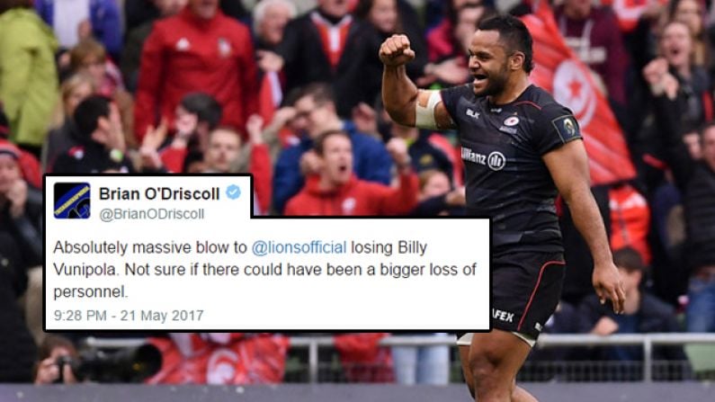 The Rugby World Groans As Billy Vunipola Is Forced To Withdraw From Lions Squad