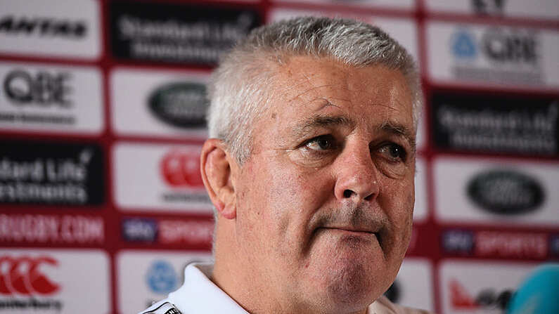 22 May 2017; British and Irish Lions head coach Warren Gatland during a press conference at Carton House in Maynooth, Co Kildare. Photo by Ramsey Cardy/Sportsfile