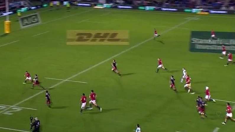 Watch: Toby Faletau's Incredible Try-Saving Tackle For Lions Vs NZ Barbarians